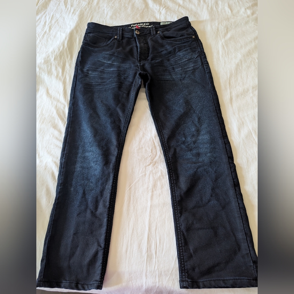 Parasuco Men's Deep Indigo Straight Jeans